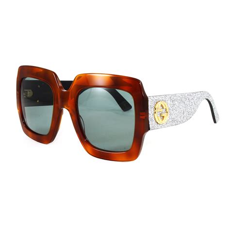gucci green glitter sunglasses